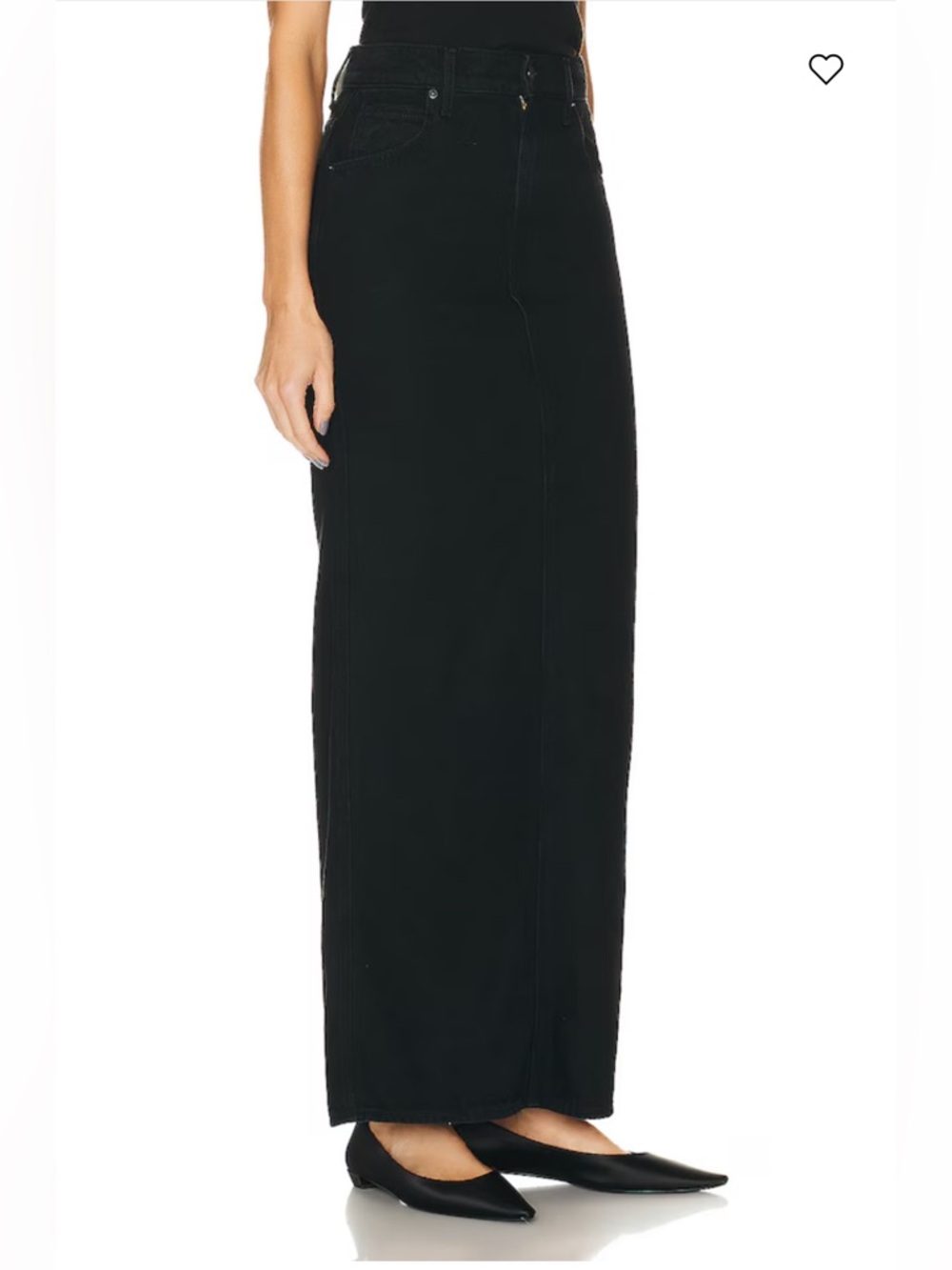 NWT! MOTHER SNACKS! The Candy Stick Skirt black - Picture 2 of 12
